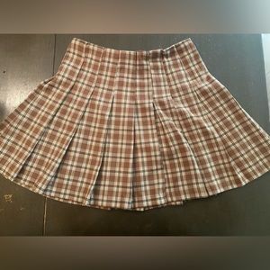 H&M plaid mini skirt
